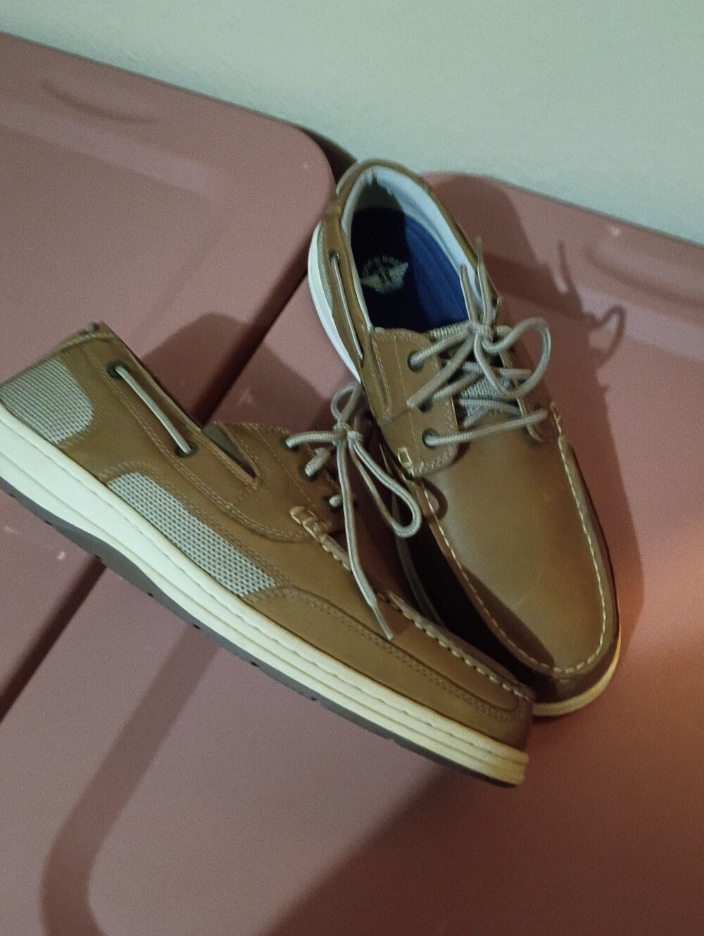 Men's Dockers Size 13 Casual Leather Boat Shoes in Brown